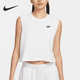 背心HF9532 Nike 100 针织宽松透气经典 短款 耐克正品 2025女士无袖