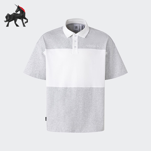 简约POLO衫 Adidas 透气时尚 阿迪达斯正品 JM7282 三叶草男士