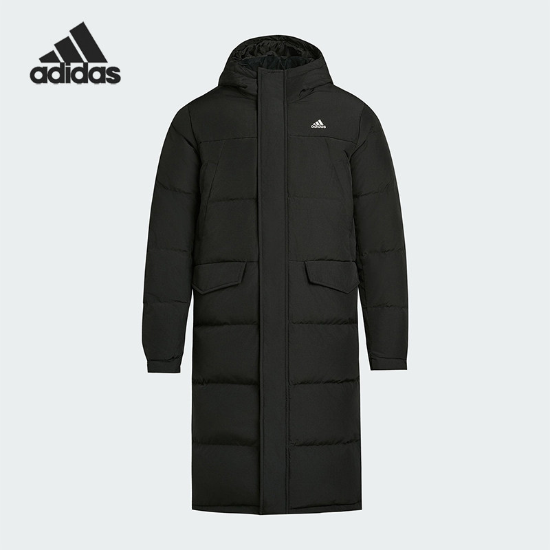 Adidas/阿迪达斯正品冬季男女连帽保暖长款运动休闲羽绒服KF6748