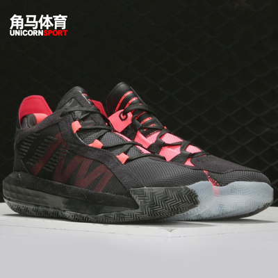 利拉德6黑白红鸳鸯男运动篮球鞋