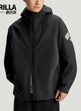 Adidas/阿迪达斯正品2025冬季款男士日常连帽耐穿梭织外套KH0168