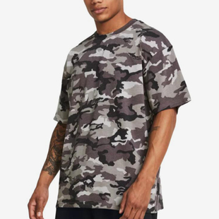 安德玛正品 T恤1382897 新款 复古印花跑步宽松凉爽短袖 294 男士