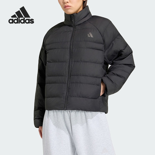 Adidas/阿迪达斯正品女士休闲舒适立领拉链保暖棉服KF2715