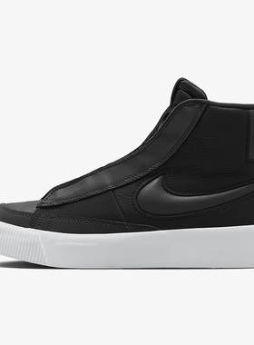 NIKE耐克男女鞋皮面厚底白色高帮复古板鞋DR2948-100-300-001