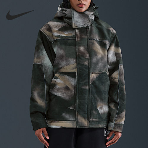 Nike耐克正品Stüssy男女可脱卸帽运动茄克/外套HQ8521-900