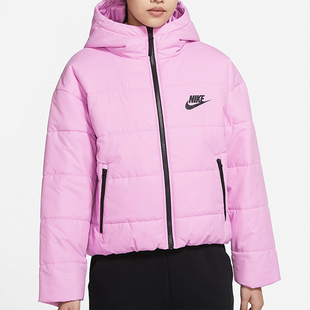 Nike/耐克正品冬季女子新款保暖连帽休闲短款棉服CZ1467