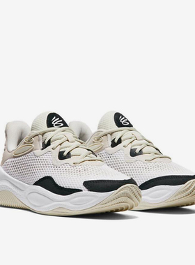 UA/安德玛正品运动新款男女同款透气系带低帮篮球鞋3028193-100