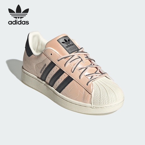Adidas/阿迪达斯正品三叶草女士休闲运动耐磨低帮系带板鞋JR6985