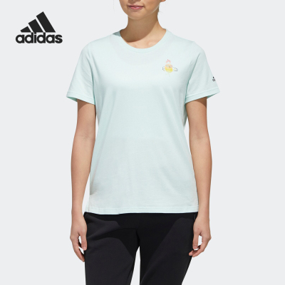 Adidas/阿迪达斯正品2026春季款女士经典圆领套头透气短袖FT7941