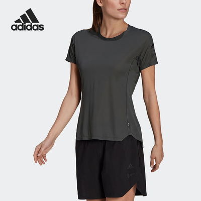 阿迪达斯女子运动时尚简约短袖