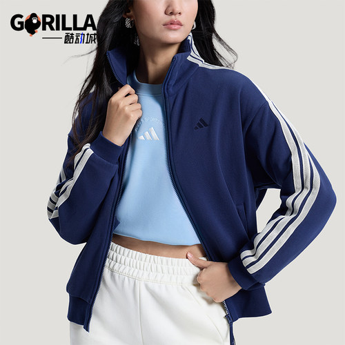 Adidas/阿迪达斯正品3STRIPEKNITJACKET新款女透气夹克外套KS2816