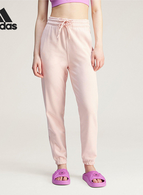 Adidas/阿迪达斯正品春季新款女士经典休闲针织束脚运动裤JD2708