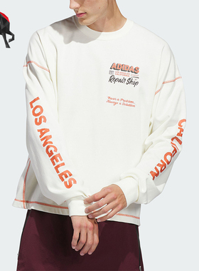 Adidas/阿迪达斯正品三叶草WILSHIRELST-SHIRT经典长袖T恤JX6142