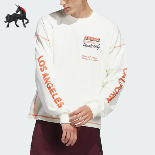 Adidas/阿迪达斯正品三叶草WILSHIRELST-SHIRT经典长袖T恤JX6142