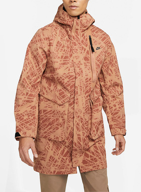 Nike/耐克正品新款 男子中长款运动休闲连帽梭织外套 DM5506-215