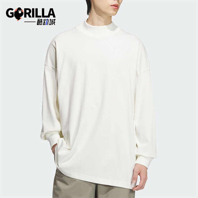 Adidas/阿迪达斯正品2025男士宽松透气经典运动休闲长袖JL6066