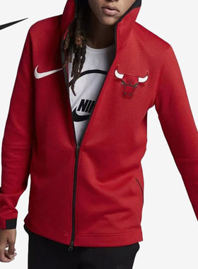 Nike/耐克正品NBA公牛队男子休闲运动连帽夹克外套899831-657