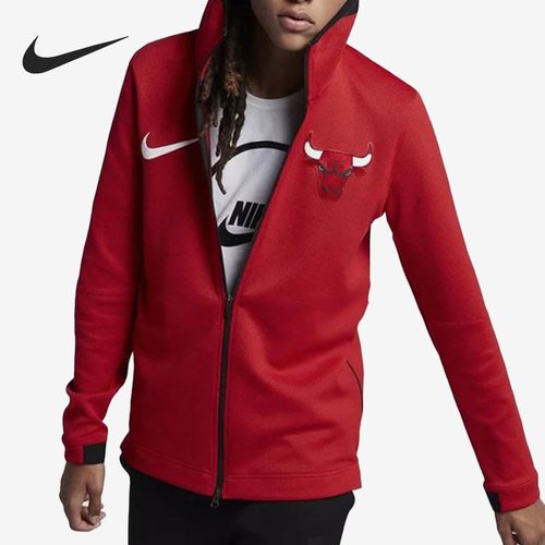 Nike/耐克正品NBA公牛队男子休闲运动连帽夹克外套899831-657
