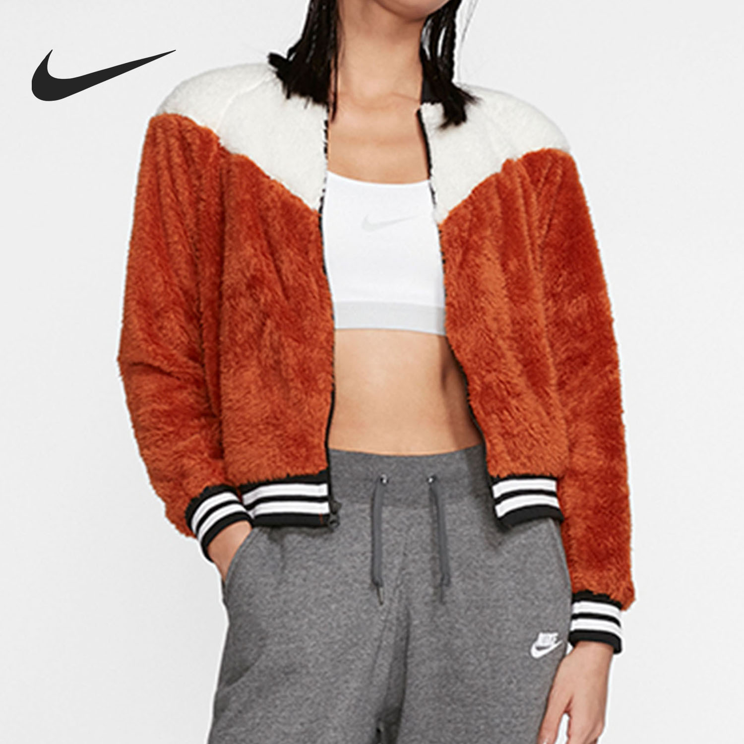 耐克正品女子休闲夹克外套