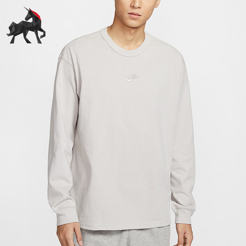 Nike/耐克正品Sportswear男士简约针织休闲长袖T恤DO7391-014