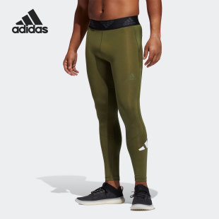 新款 Adidas 阿迪达斯正品 2021春季 GL8916 男子运动训练紧身长裤