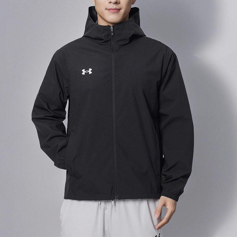 UA/安德玛正品新款男女款连帽宽松轻盈户外夹克外套25500401-001
