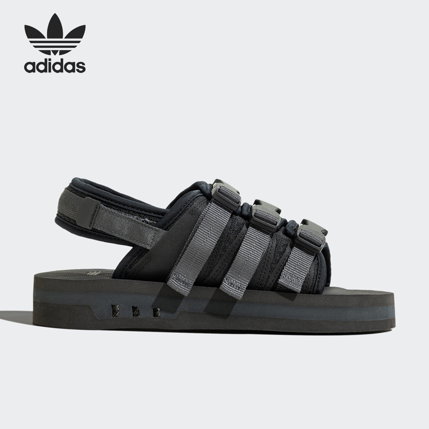 Adidas/阿迪达斯官方正品三叶草新款男子运动沙滩鞋凉鞋 IG0629