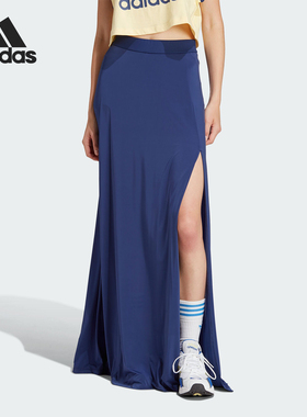 Adidas/阿迪达斯官方正品三叶草FLOWY SKIRT女士侧开叉裙IN0816