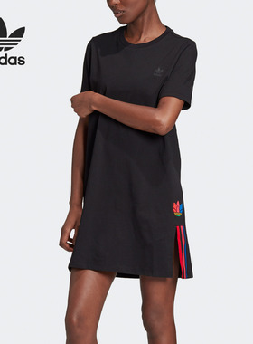 Adidas/阿迪达斯官方正品 TEE DRESS 女子短袖运动连衣裙 GD2233