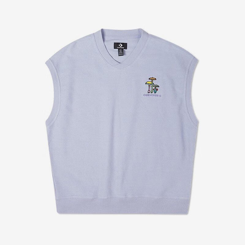 Converse匡威正品新款男子宽松针织背心休闲v领上衣马甲10023273