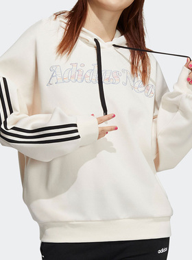 Adidas/阿迪达斯正品NEO休闲女子时尚潮流运动套头衫 HG1614