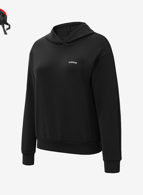 Adidas/阿迪达斯正品2025新款女士经典针织连帽卫衣套头衫JL9635