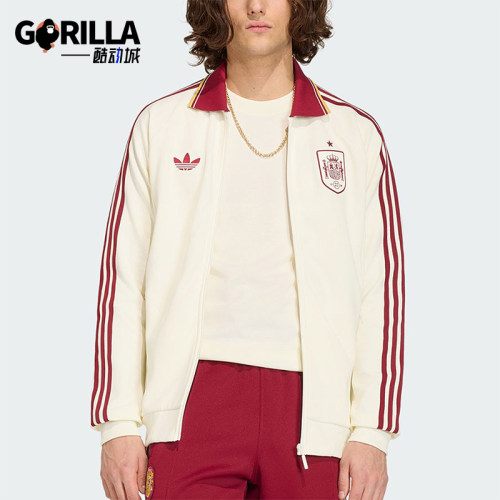Adidas/阿迪达斯正品三叶草男士运动针织休闲足球夹克外套JZ2249