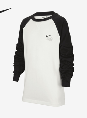 Nike/耐克正品Athletics Dri-FIT大童训练运动长袖HQ4742-133