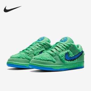 Nike/耐克正品SB Dunk情侣款绒毛低帮运动休闲板鞋CJ5378-300