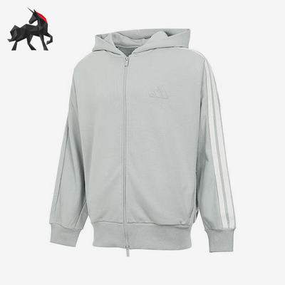 Adidas/阿迪达斯正品ST 3ST KN TT男士休闲针织连帽外套JL6079