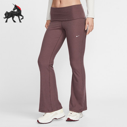 Nike/耐克正品春秋女士运动时尚潮流复古修身柔软长裤IF0241-502