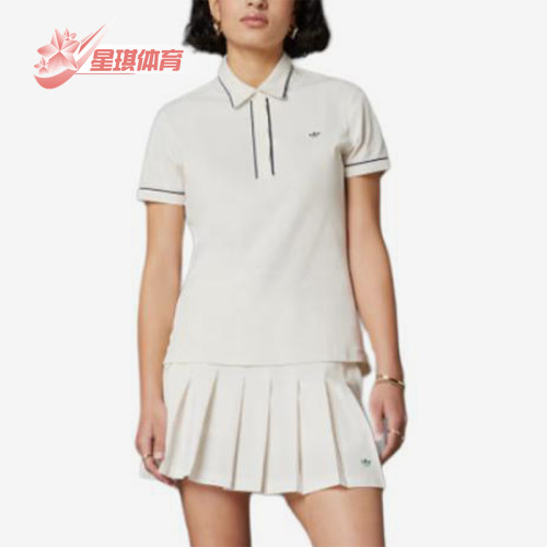 Adidas/阿迪达斯正品三叶草Twistknit新款女经典短袖Polo衫JF4998