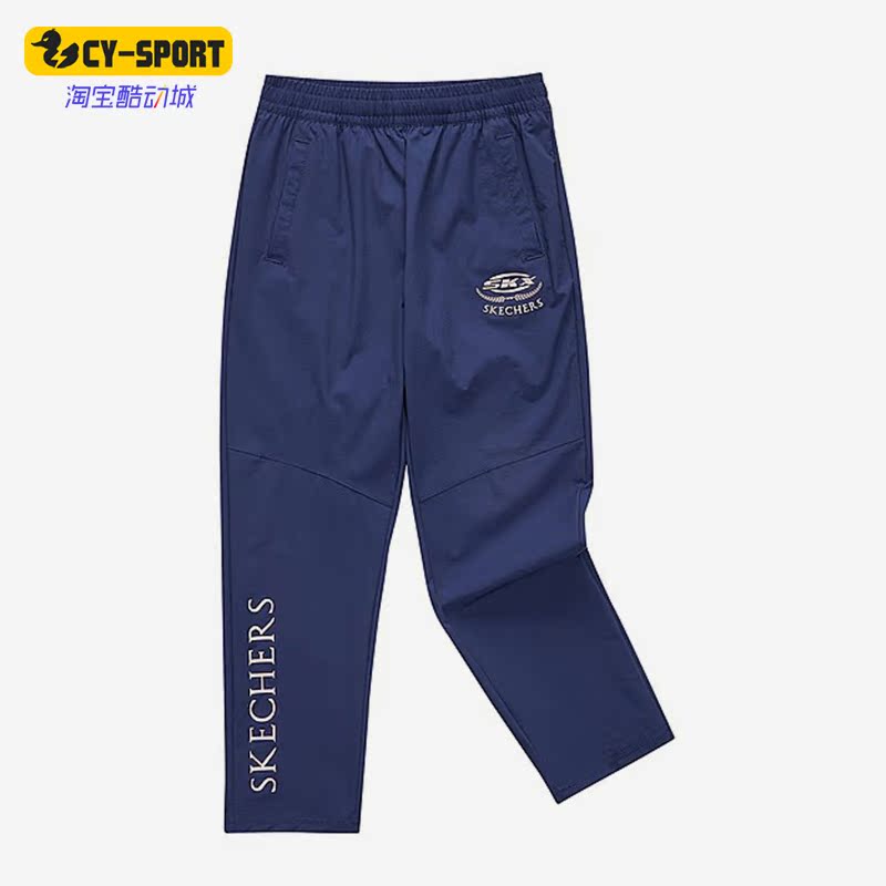 Skechers/斯凯奇正品大英博物馆联名女童梭织长裤运动裤 P222G040