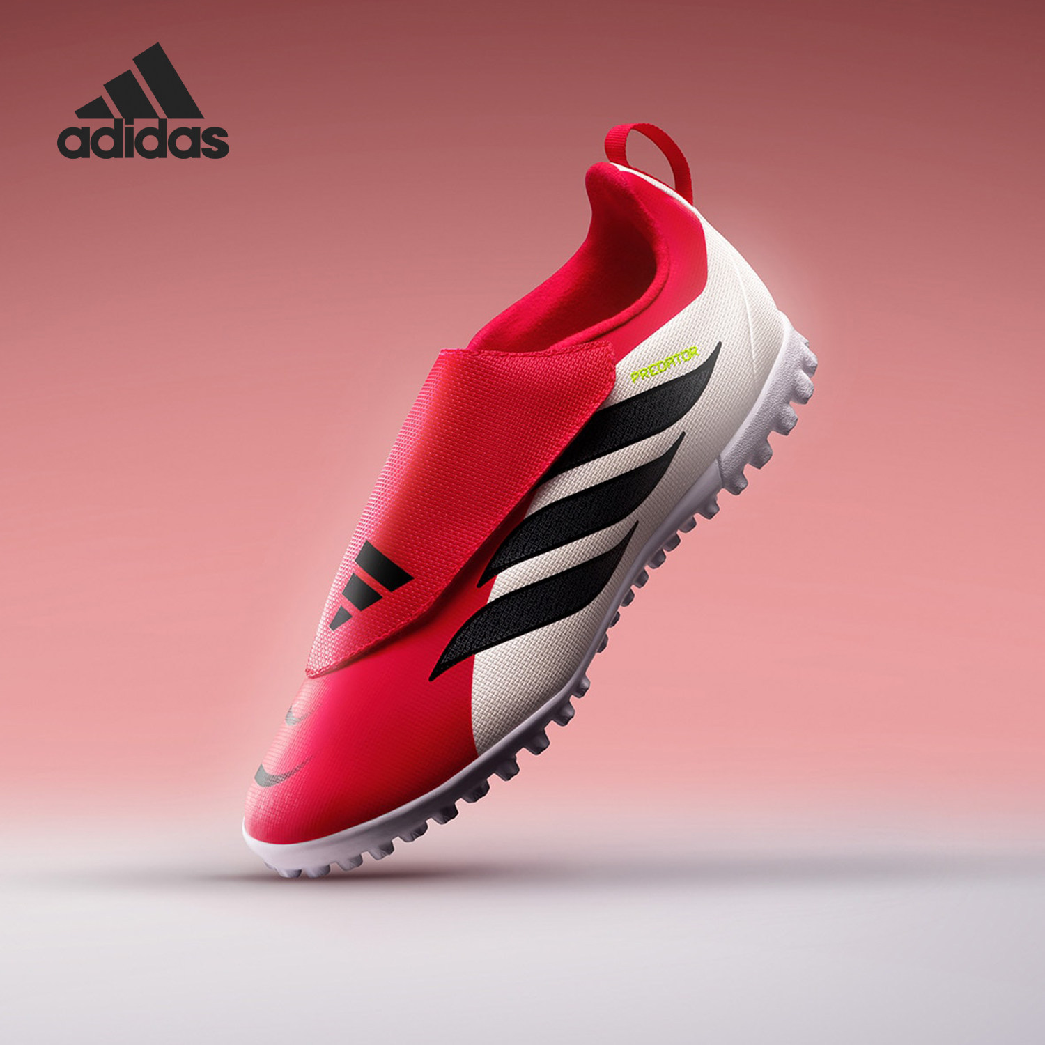 Adidas/阿迪达斯正品2026春季款儿童减震一脚蹬运动足球鞋KI8866