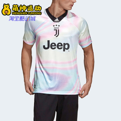 阿迪达斯男士透气比赛短袖球衣