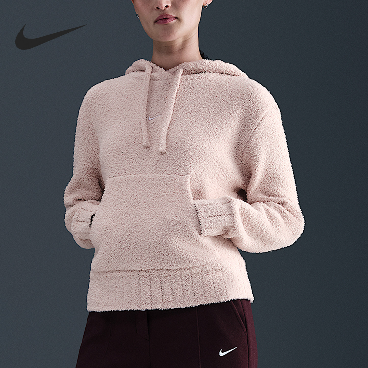 Nike/耐克官方正品2025秋季款女士日常口袋保暖套头衫HV2769-667,运动服/休闲服装,运动卫衣/套头衫,淘宝优惠券,粉丝福利购,淘宝优惠卷