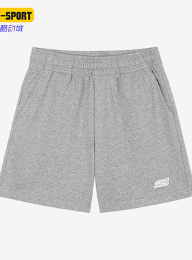 Skechers/斯凯奇正品新款女子舒适透气运动休闲针织短裤L122W184