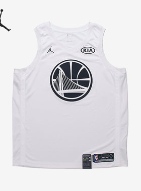 Nike/耐克正品库里全明星30号男子运动球衣背心928874-101