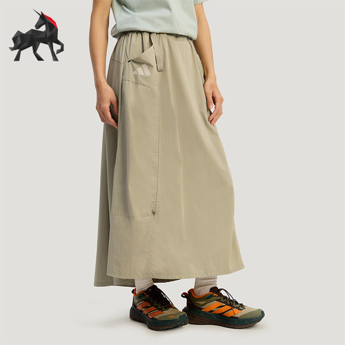 Adidas/阿迪达斯正品XPLORIC SKIRT女士凉感户外风半身裙KD4417