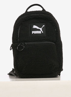 Puma/彪马正品新款女子摇粒绒休闲双肩背包手拎运动包 078190-01