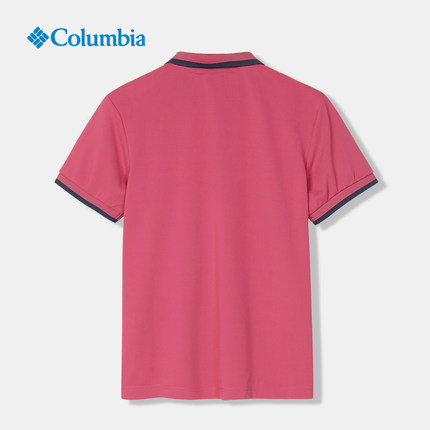 Columbia哥伦比亚正品户外21春新品女休闲针织短袖POLO衫AR1470