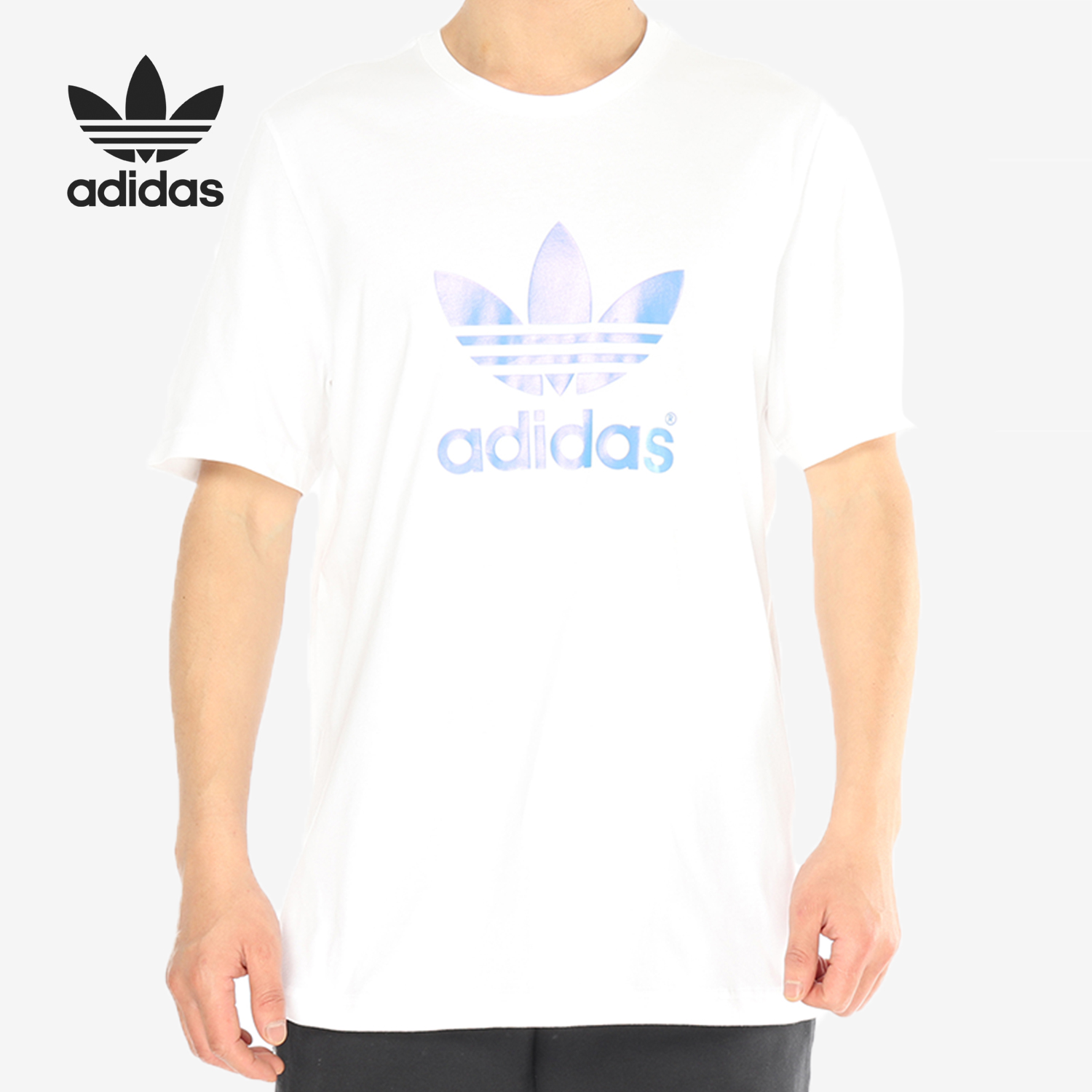 阿迪达斯三叶草男子运动短袖T恤