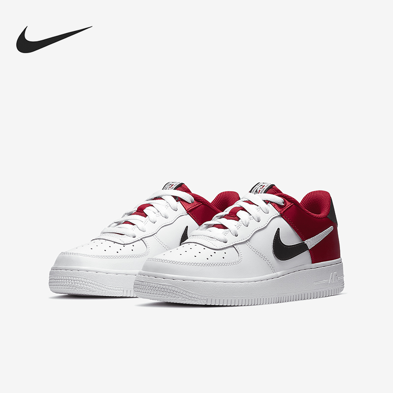 Nike/耐克正品Air Force 1 GS女子大童休闲透气板鞋CK0502-600