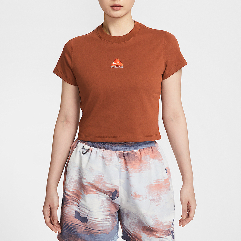 Nike/耐克正品ACG Dri-FIT女士圆领修身经典短袖T恤HM6085-245
